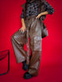 LUX leather imitation pants "TREASURE LD3324" - CHOCO